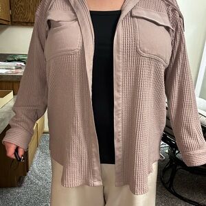 Maurices Mauve Textured Knit Top
